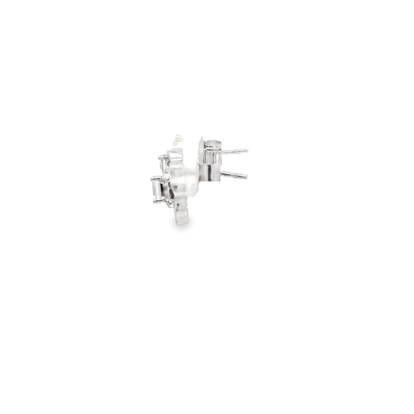 Elegant Floral Diamond Earrings