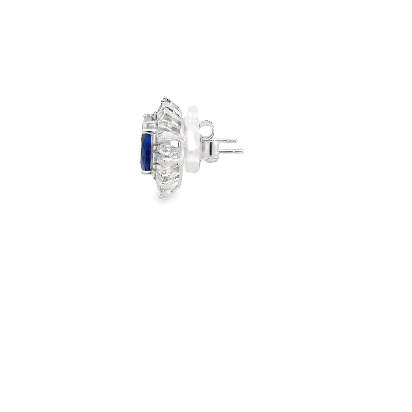 Elegant Sapphire and Diamond Earrings