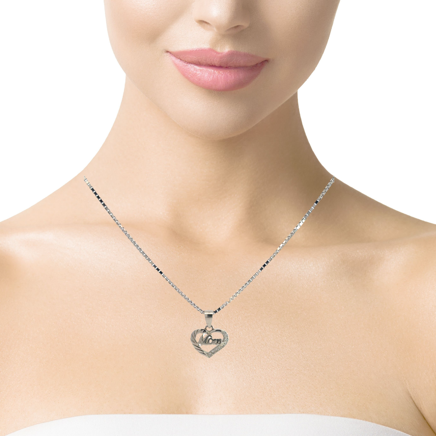 Elegant Heart Pendant Necklace