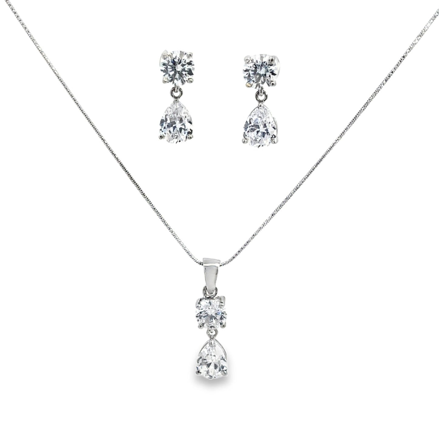 Elegant Silver Jewelry Set