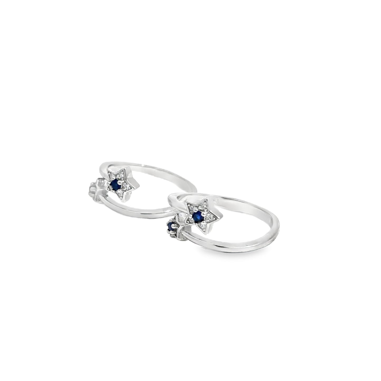 Elegant Silver Toe-Rings with Unique Design