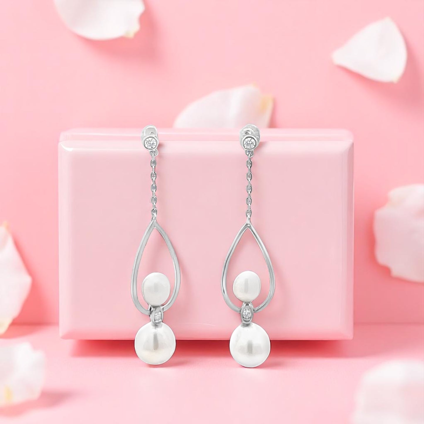 Elegant Pearl Drop Earrings