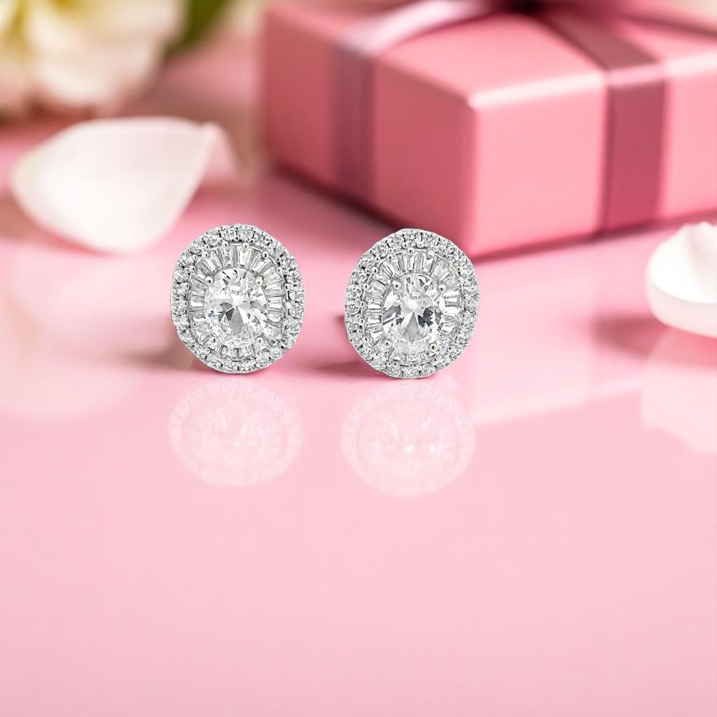 Elegant Silver Stud Earrings