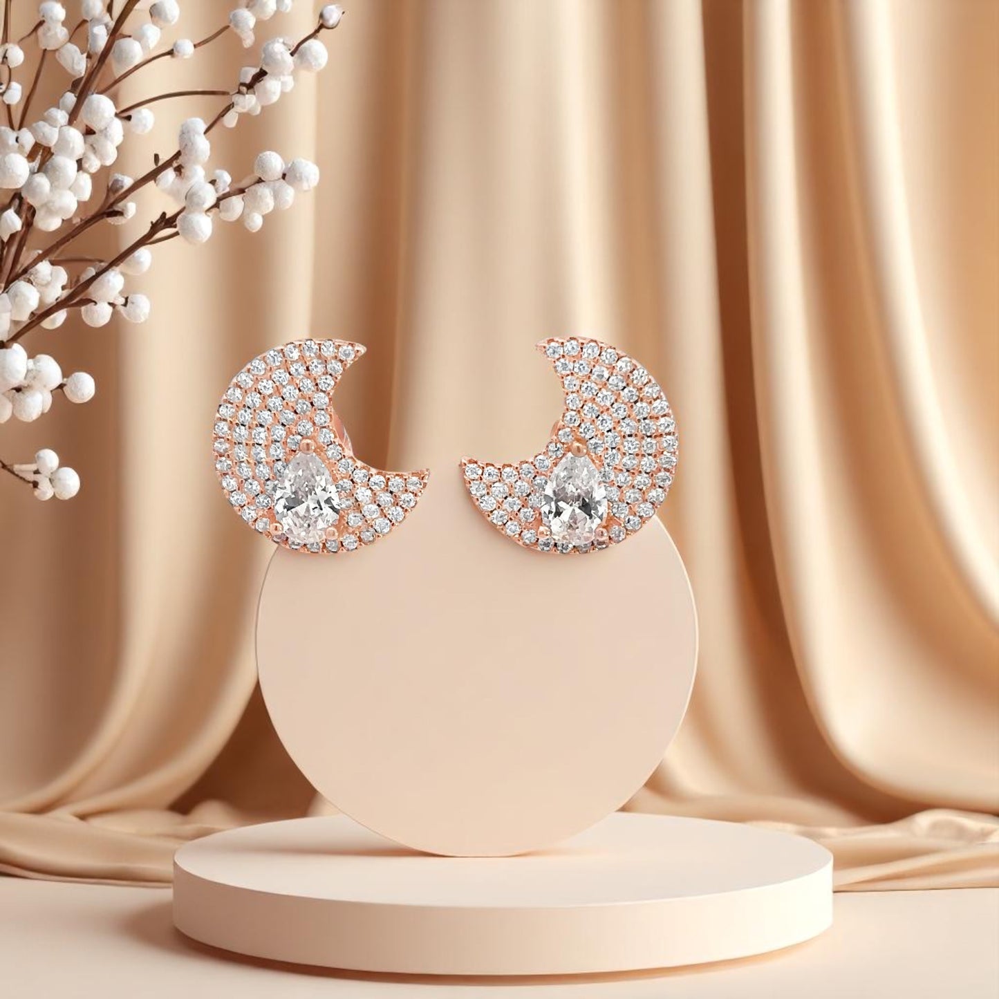 Elegant Rose Gold Earrings