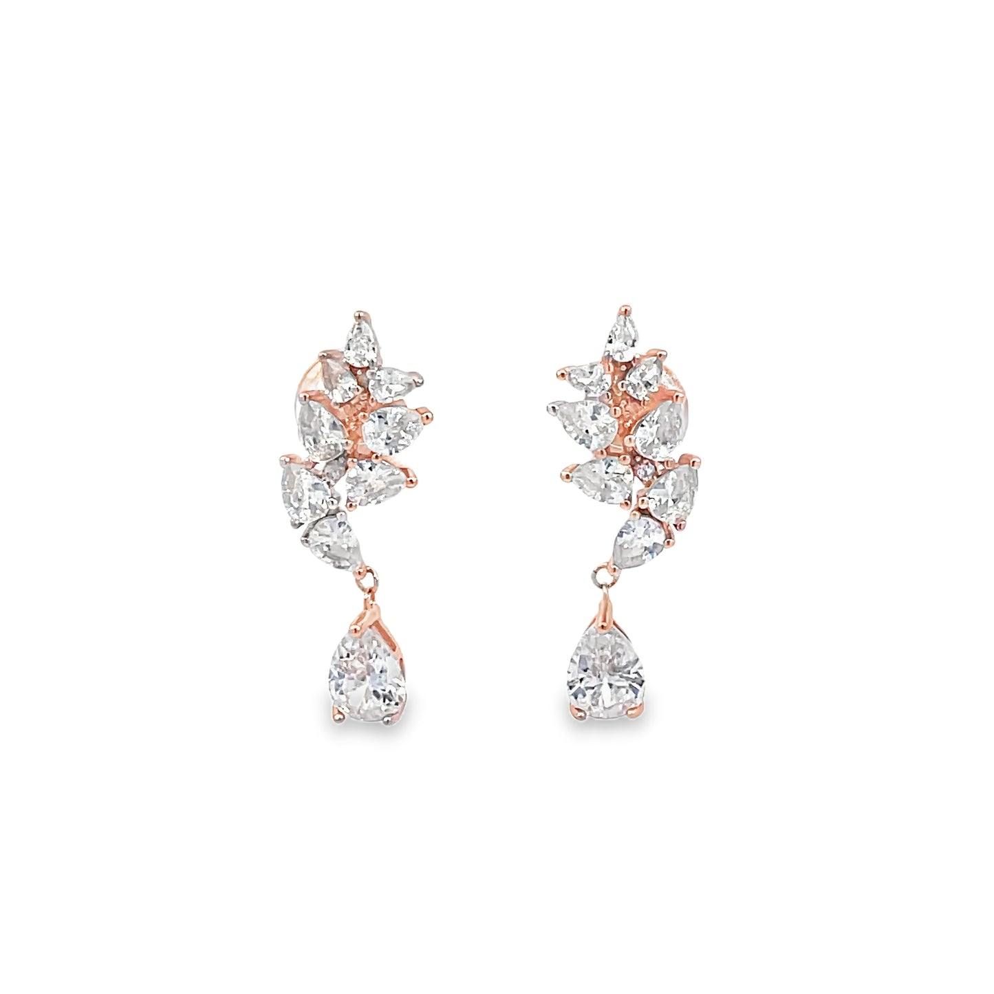 Elegant Rose Gold Drop Earrings