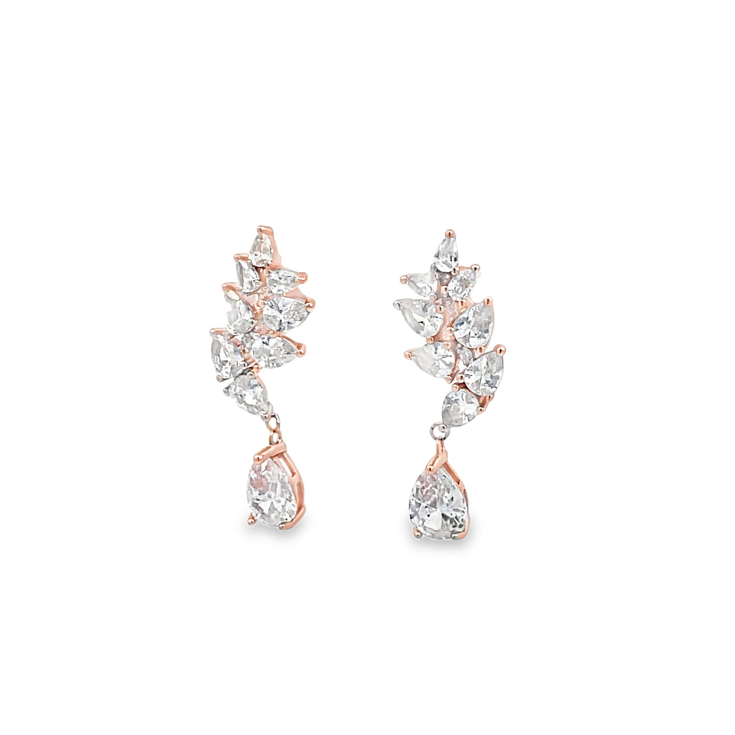 Elegant Rose Gold Drop Earrings