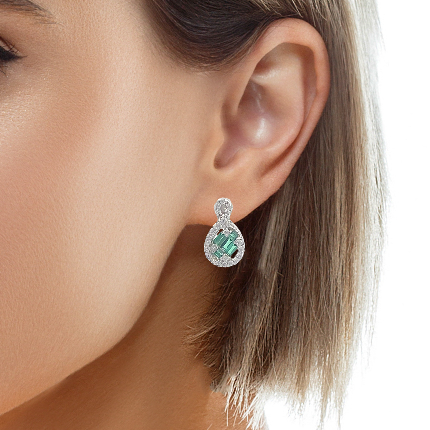 Elegant Emerald Earrings