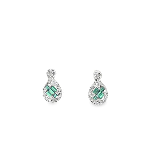Elegant Emerald Earrings