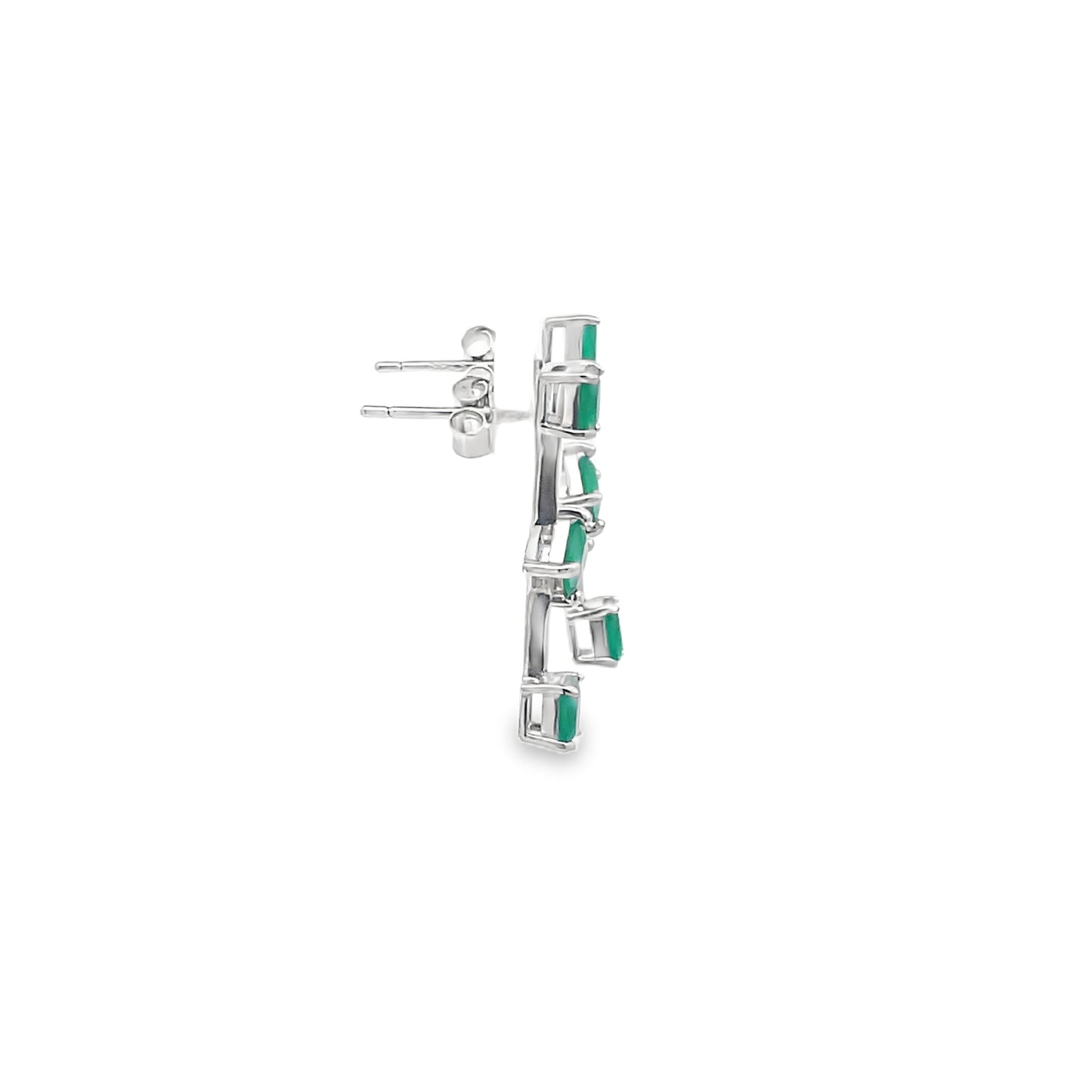 Elegant Green Gemstone Earrings