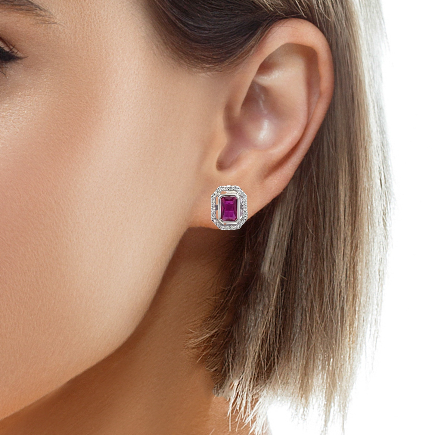 Elegant Ruby Earrings