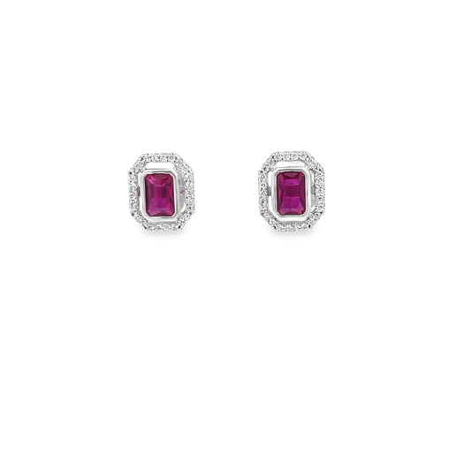 Elegant Ruby Earrings