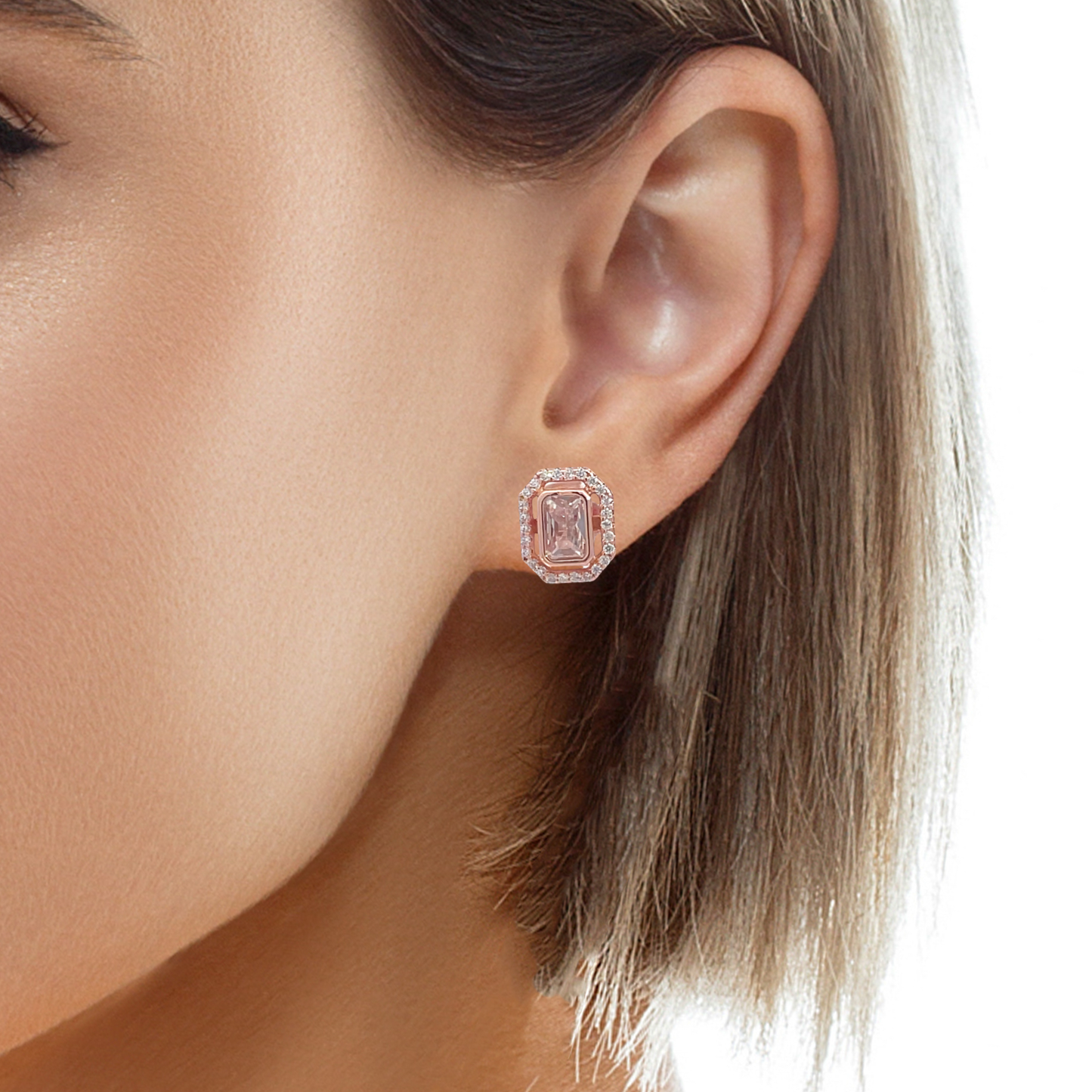 Elegant Rose Gold Earrings