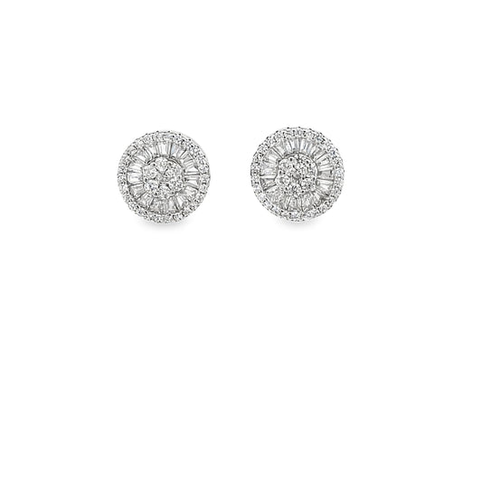 Elegant Diamond Stud Earrings
