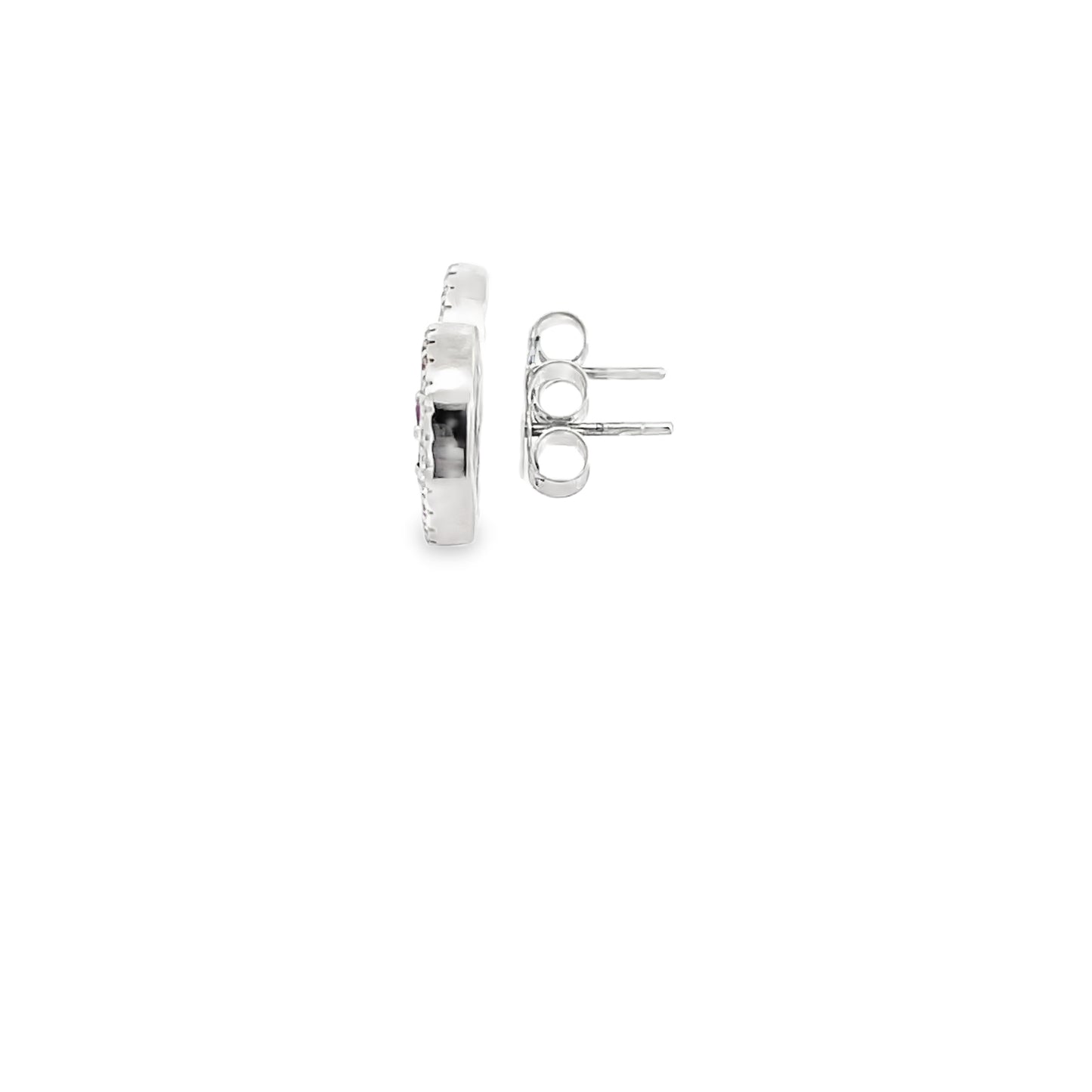 Elegant Ruby and Diamond Earrings