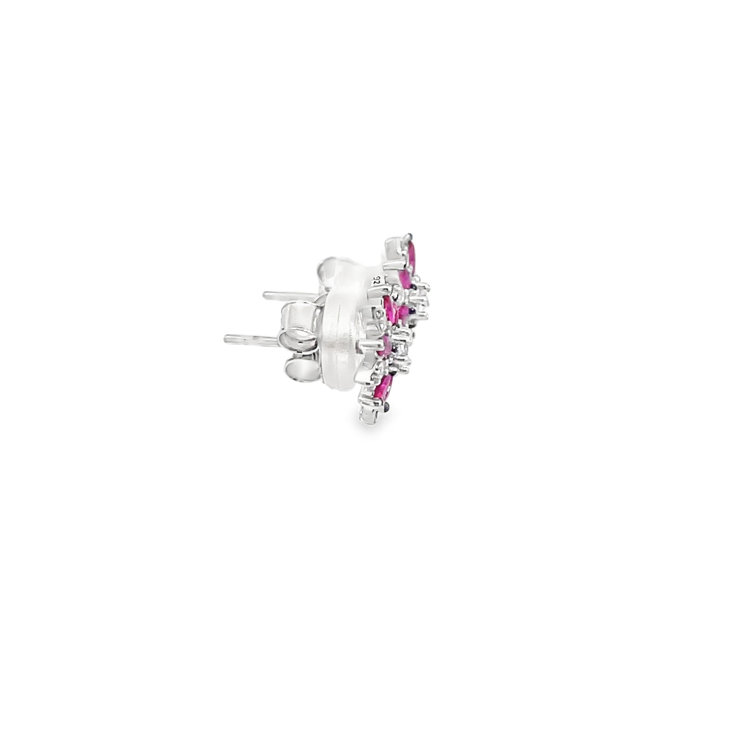 Elegant Floral Pink Earrings