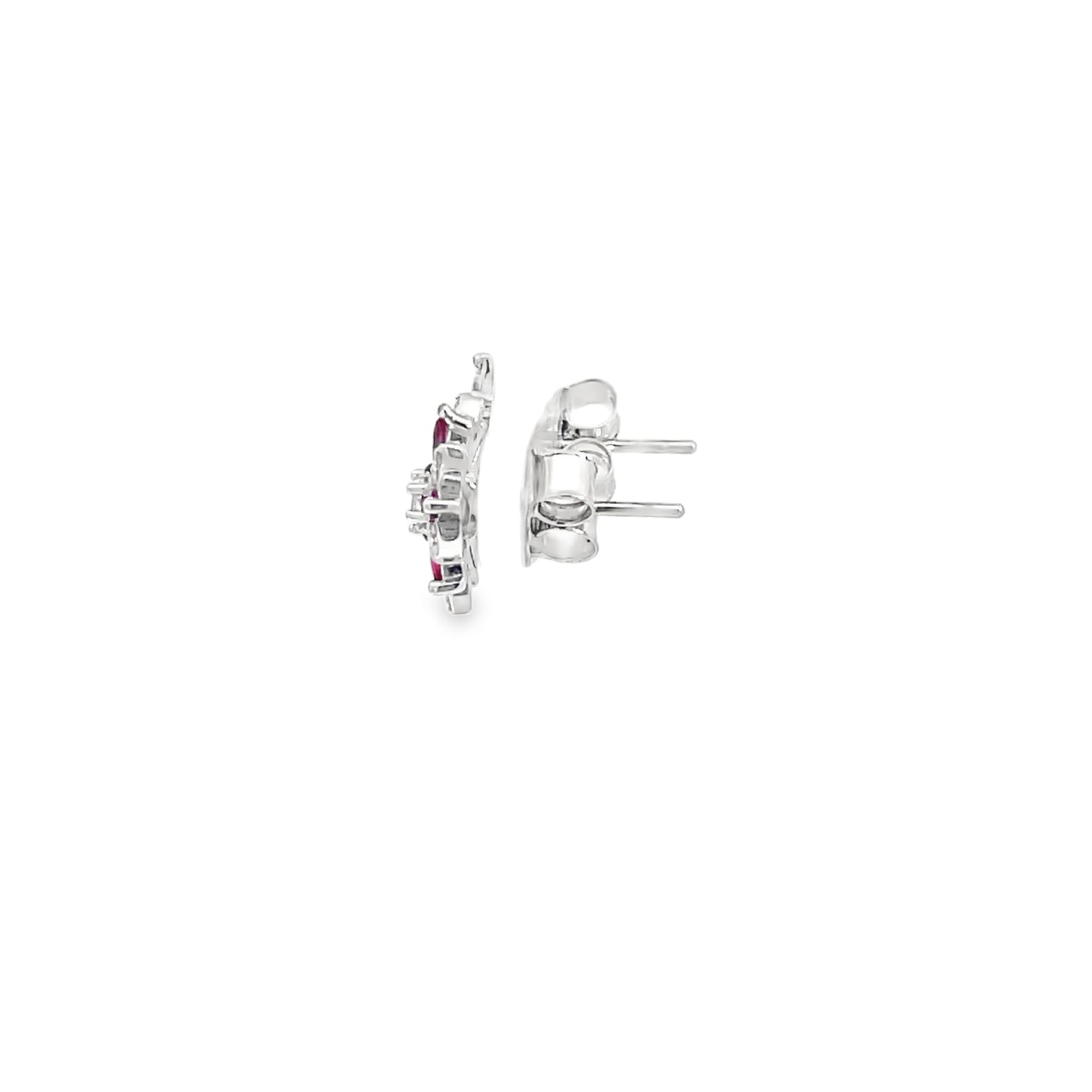 Elegant Floral Pink Earrings