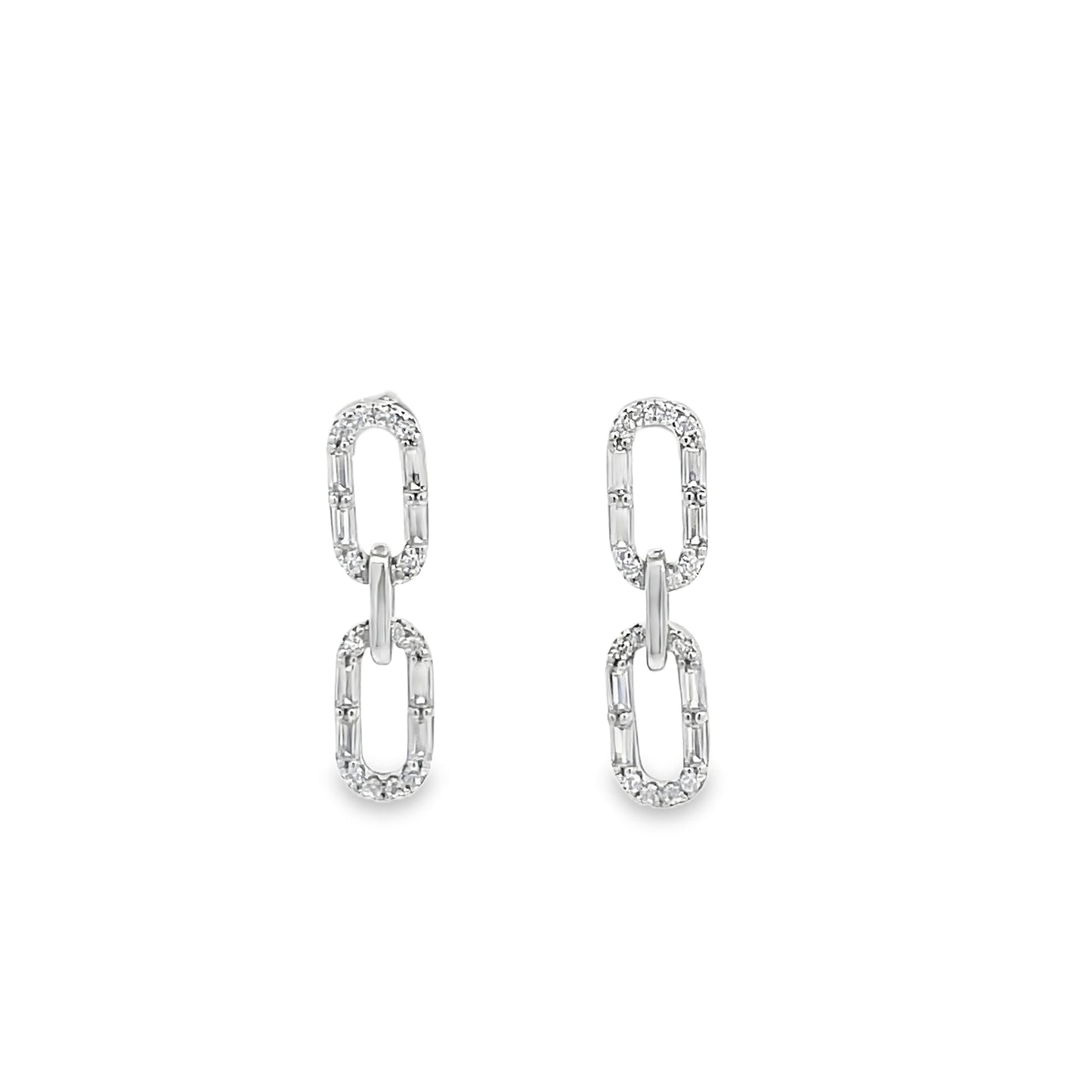 Elegant Silver Chain Earrings
