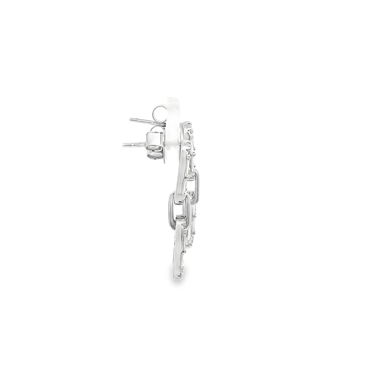 Elegant Silver Chain Earrings