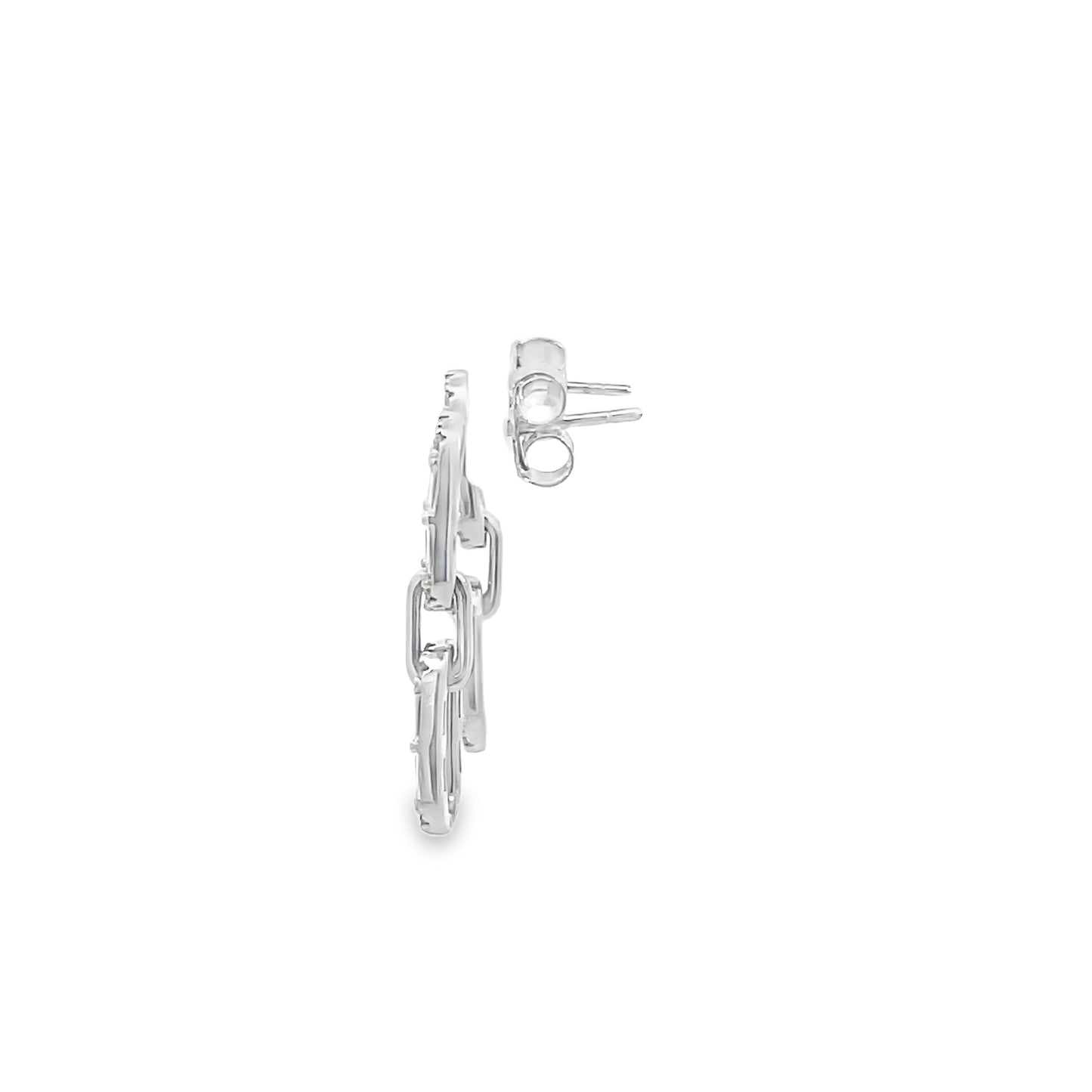 Elegant Silver Chain Earrings