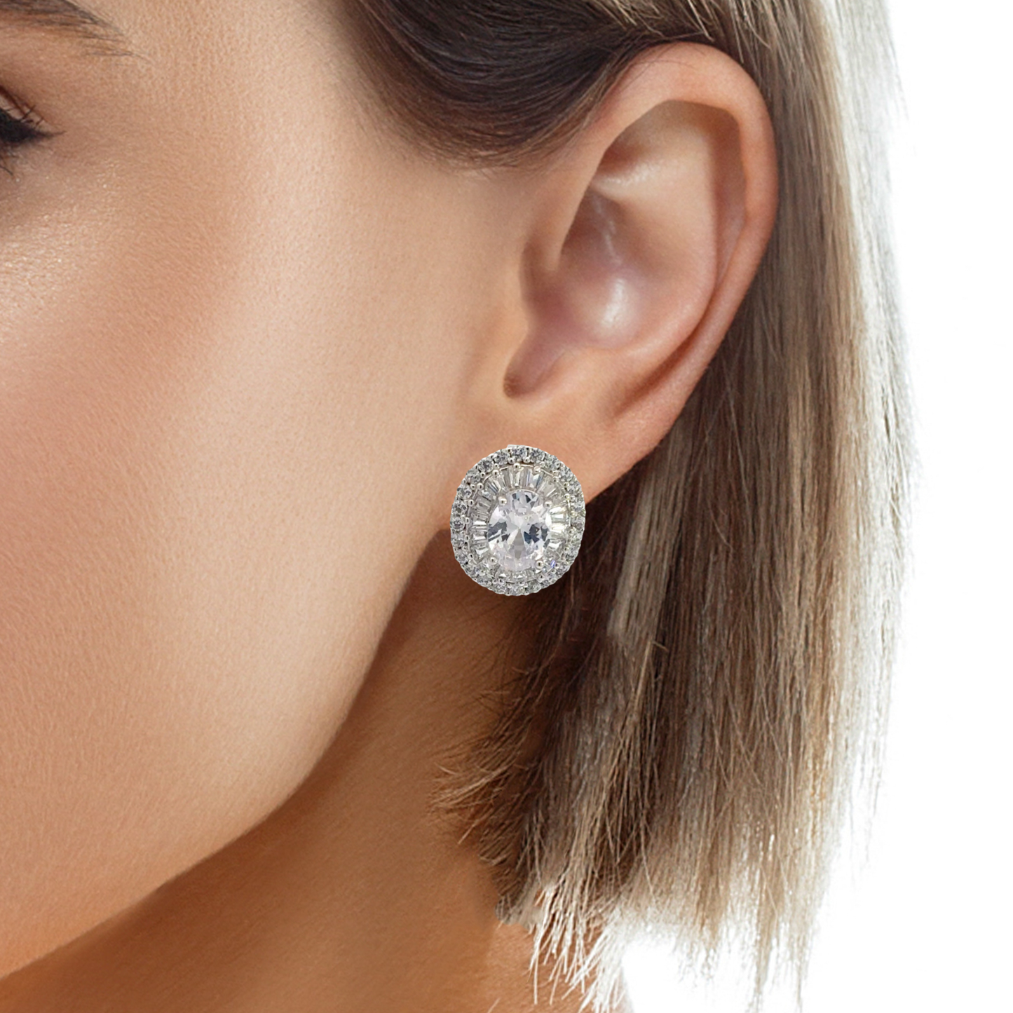 Elegant Silver Stud Earrings