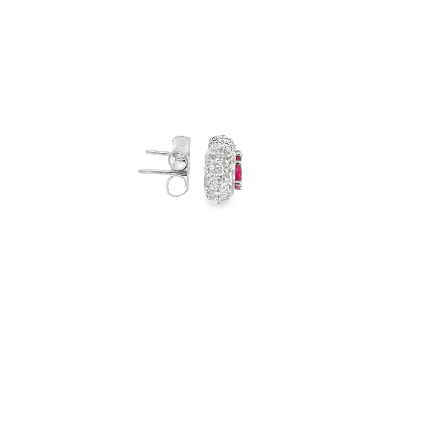 Elegant Ruby Stud Earrings