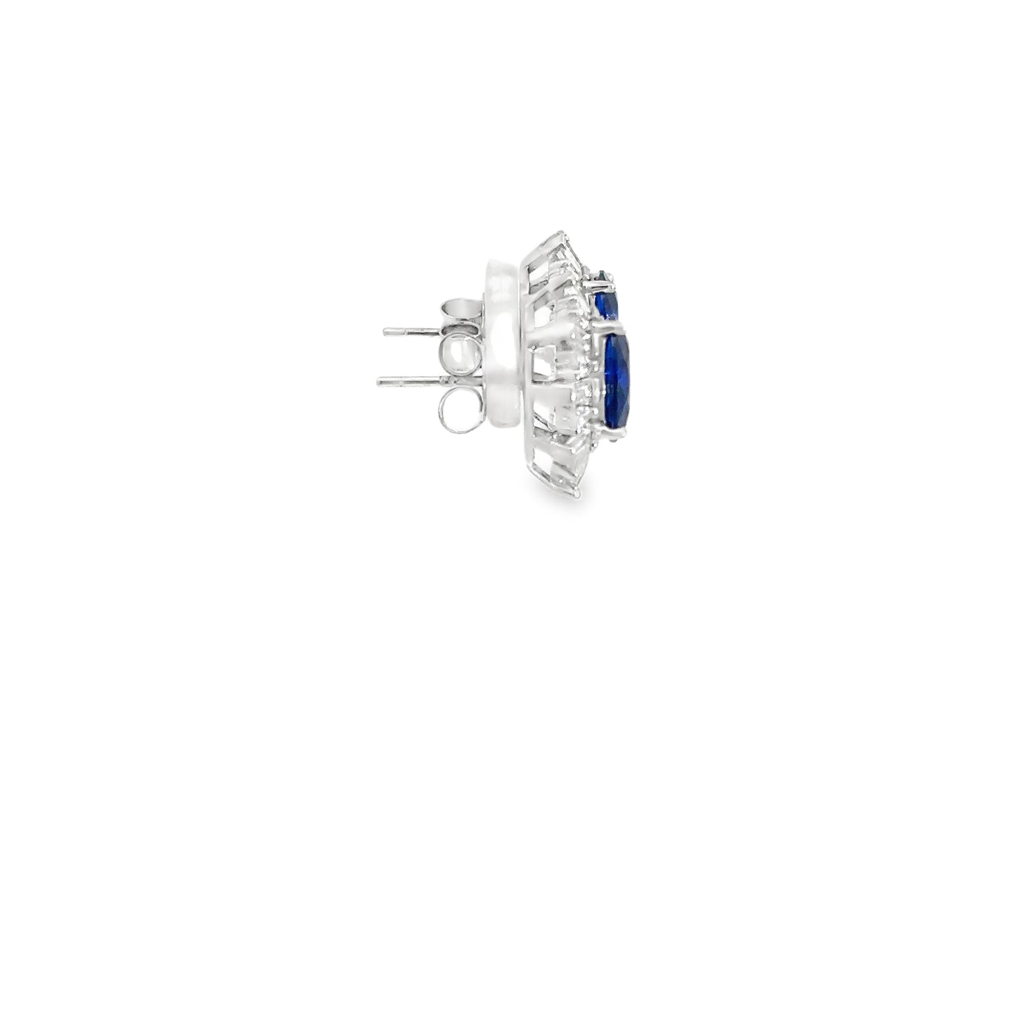 Elegant Sapphire and Diamond Earrings