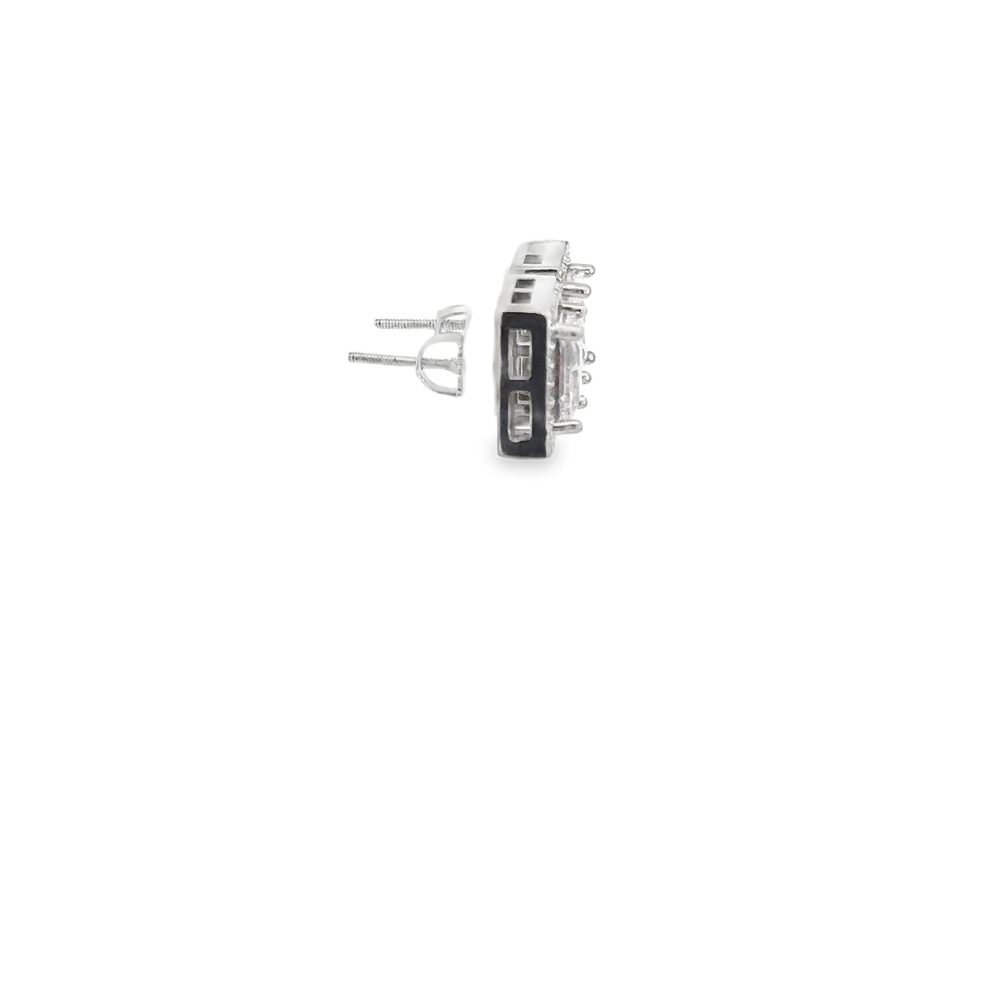 Elegant Square Diamond Earrings