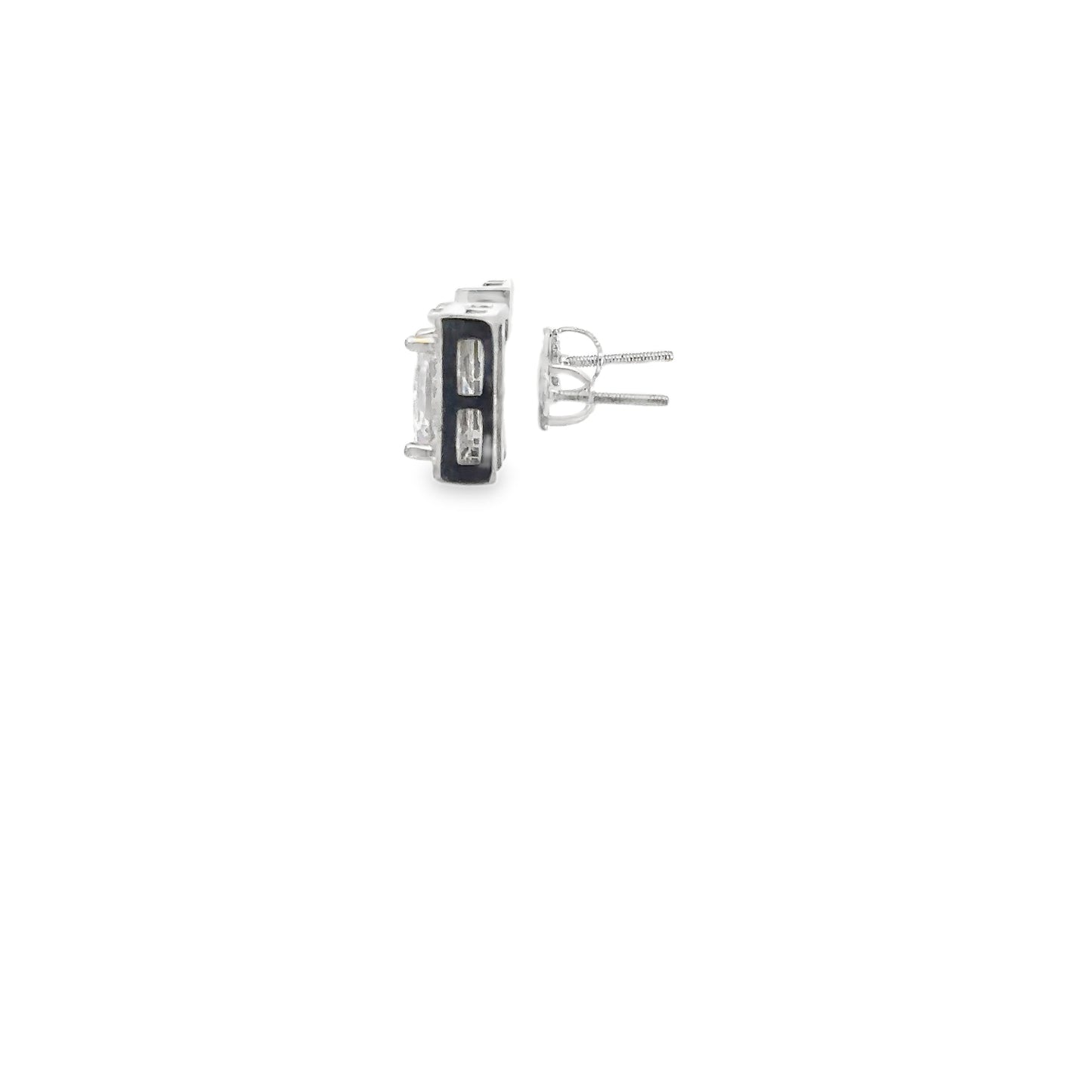 Elegant Square Diamond Earrings