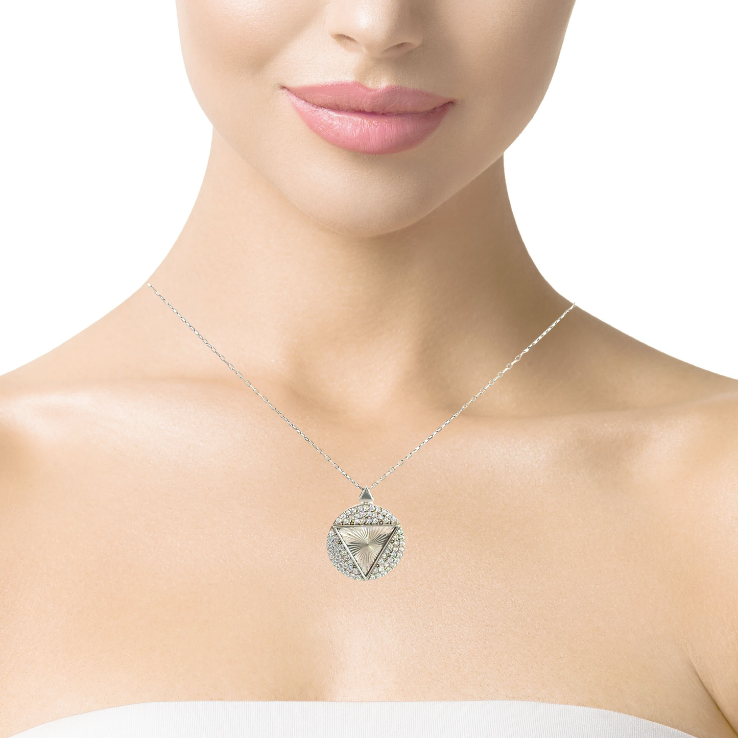 Elegant Silver Pendant Necklace