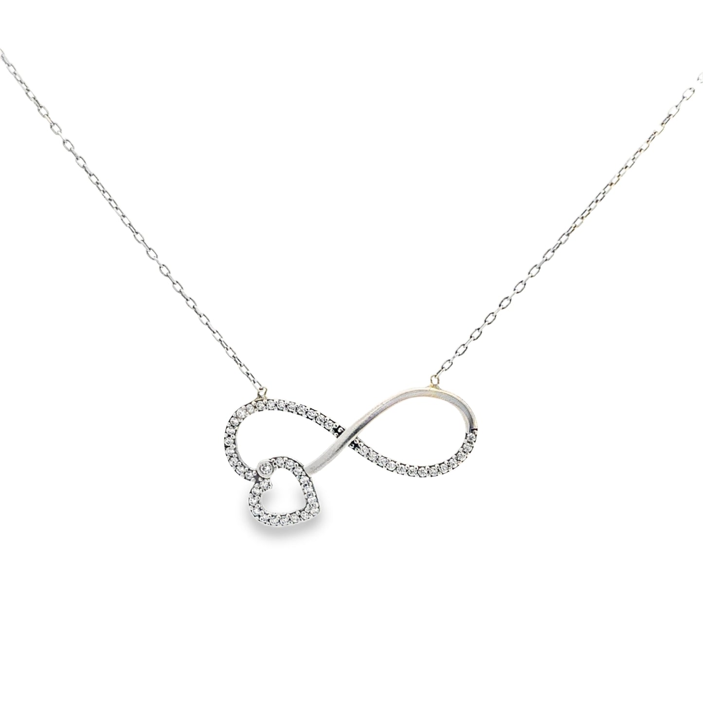 Elegant Infinity Heart Pendant