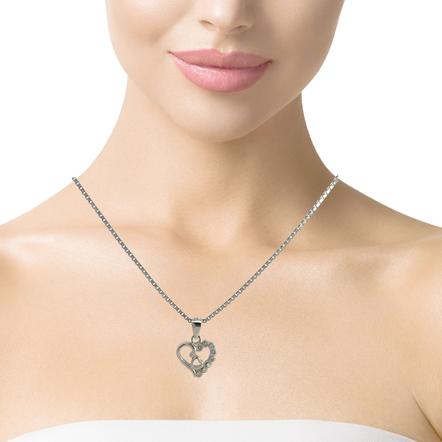Elegant Heart Pendant Necklace