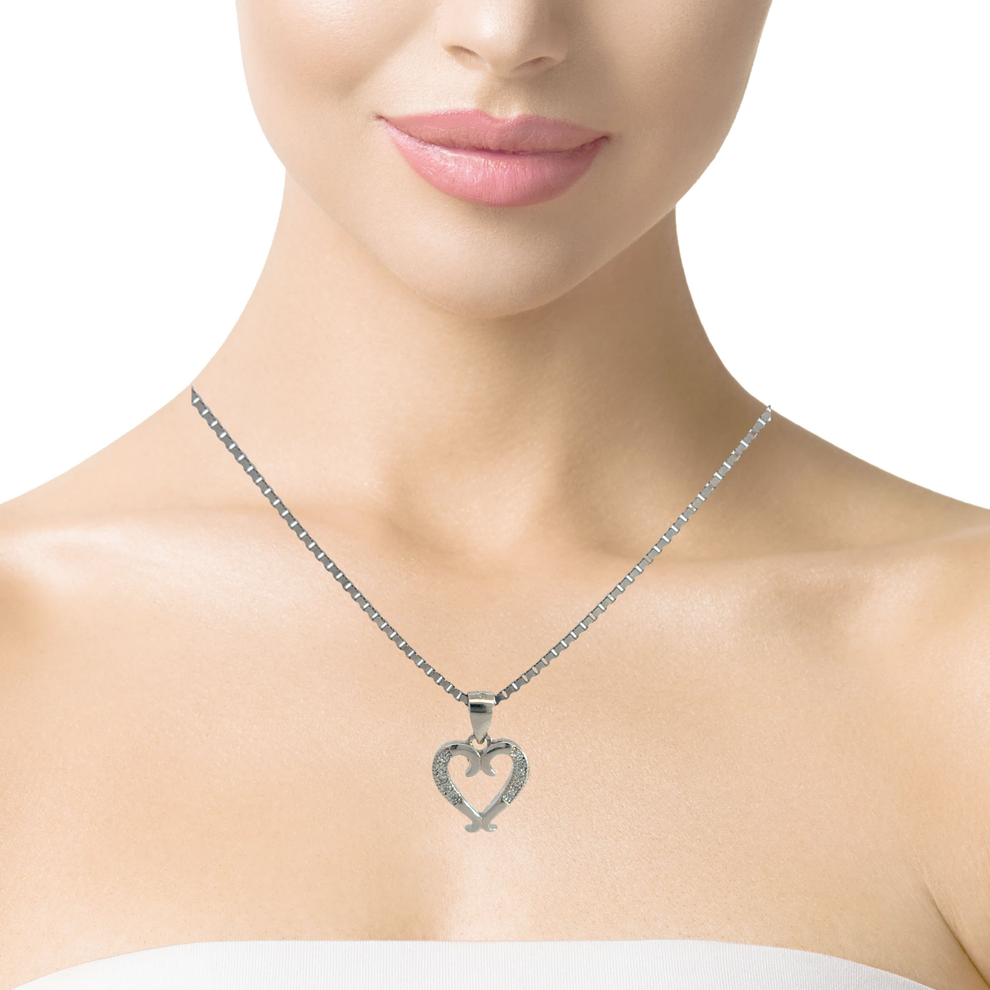 Elegant Heart Pendant Necklace