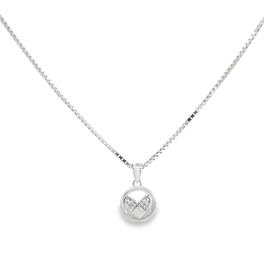 Elegant Silver Heart Pendant Necklace