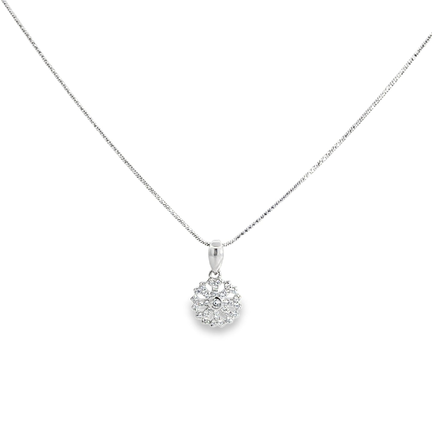 Elegant Silver Pendant Necklace