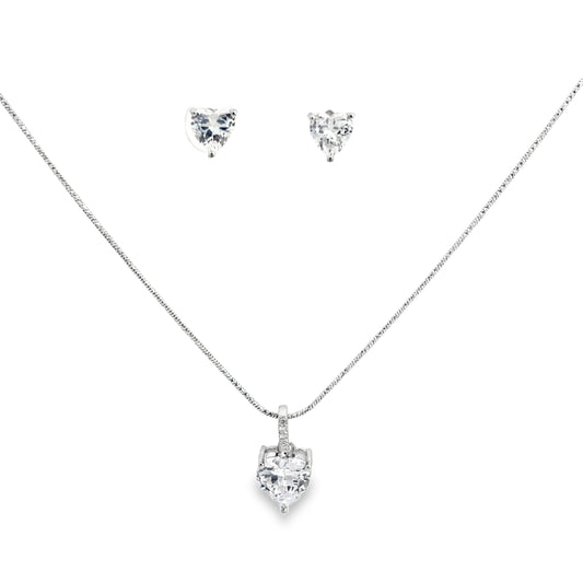 Elegant Heart-Shaped Jewelry Set