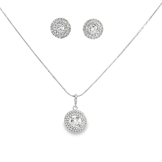 Elegant Silver Jewelry Set