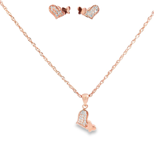 Elegant Heart Jewelry Set