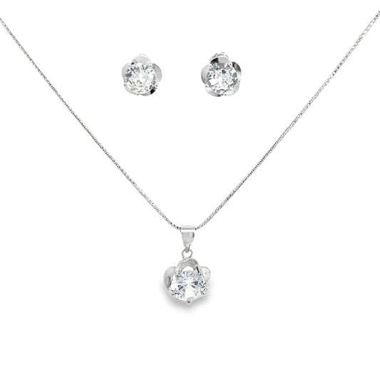 Elegant Floral Jewelry Set