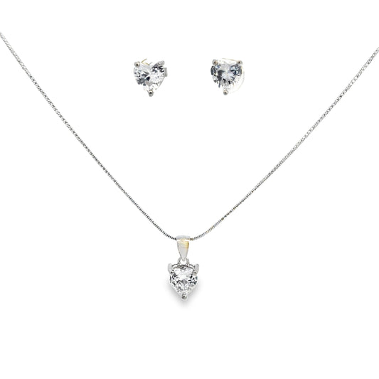 Elegant Heart-Shaped Jewelry Set