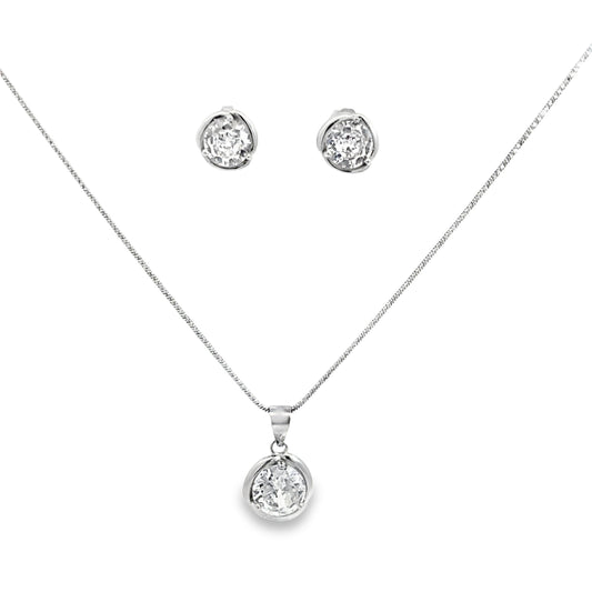 Elegant Silver Jewelry Set