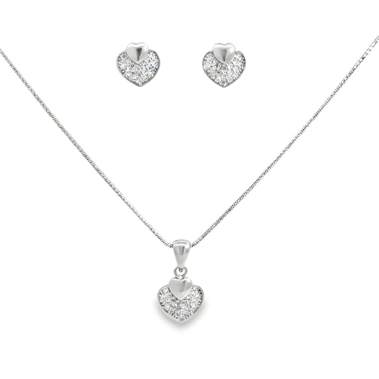 Elegant Heart Jewelry Set