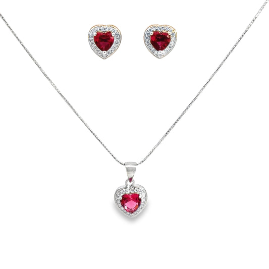 Elegant Heart-Shaped Jewelry Set