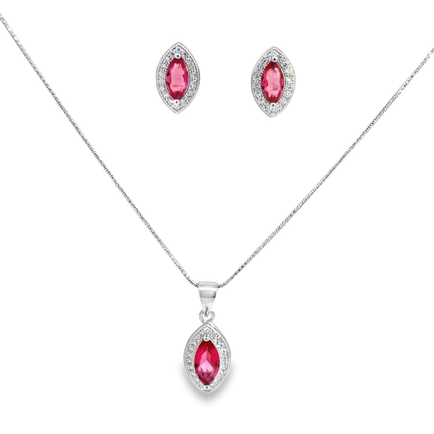 Elegant Pink Jewelry Set