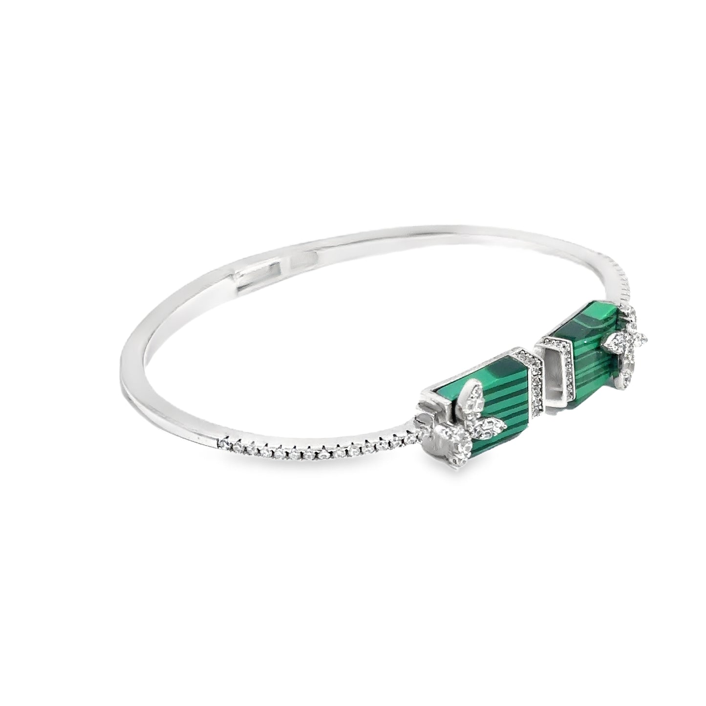 Elegant Green Gemstone Bracelet