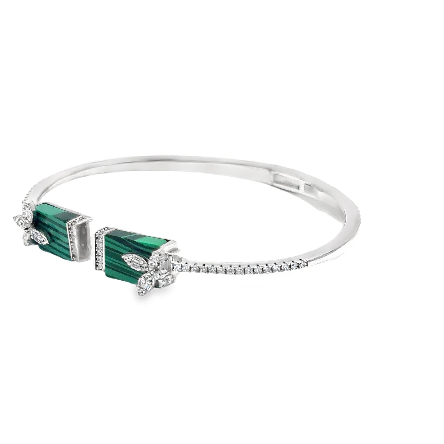 Elegant Green Gemstone Bracelet