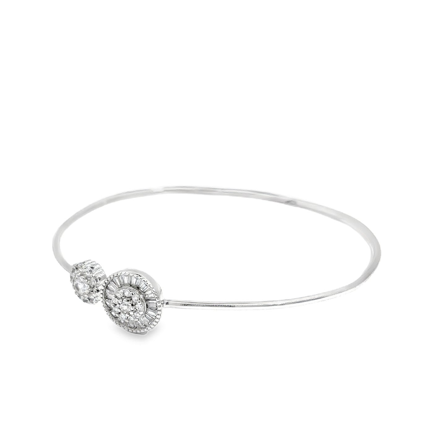 Elegant Silver Bracelet with Sparkling Accents