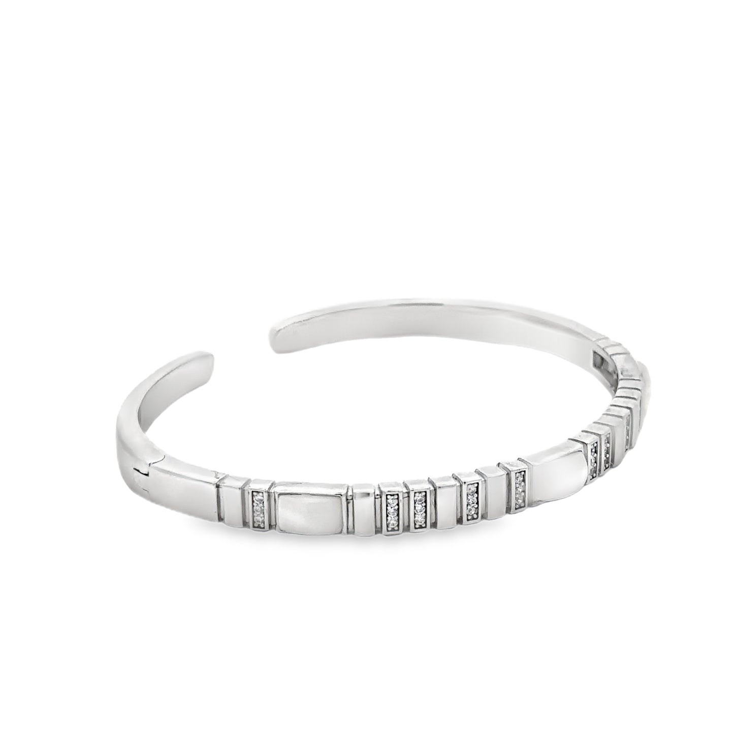 Elegant Silver Cuff Bracelet