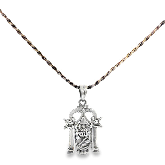 Elegant Silver Balaji Pendant