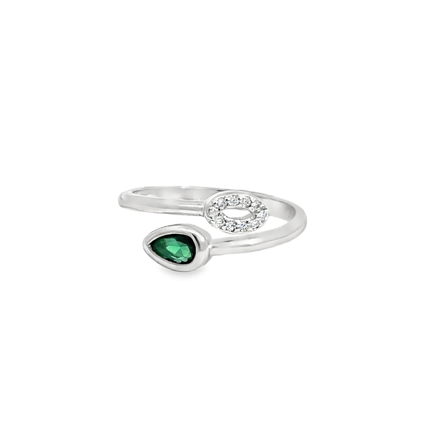 Elegant Silver Toe-Rings with Gemstones