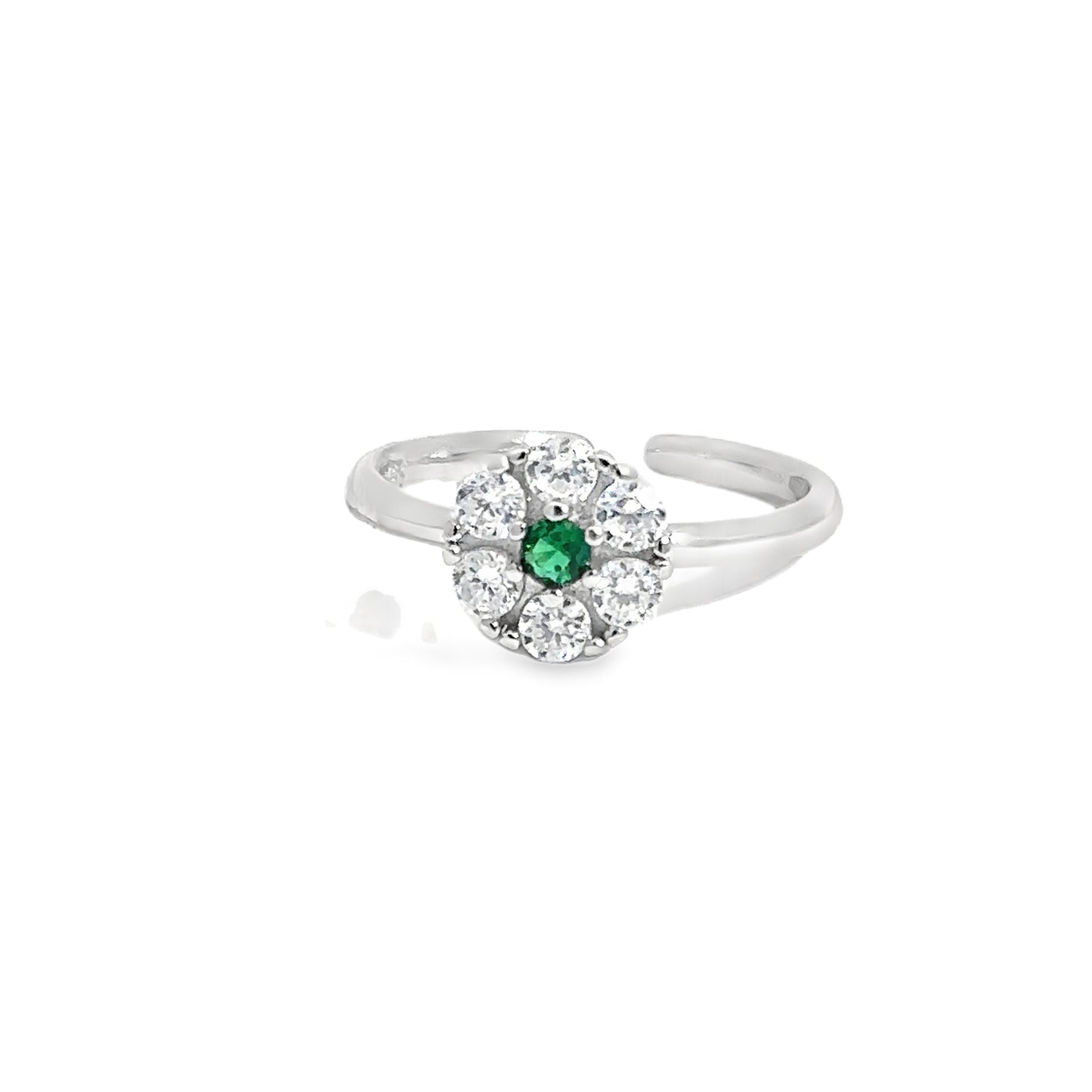Elegant Floral Design Toe-Rings